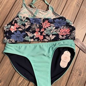 Junior Girls two piece swim suit, size L 10-12